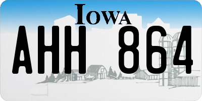 IA license plate AHH864