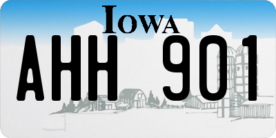 IA license plate AHH901