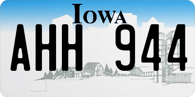 IA license plate AHH944