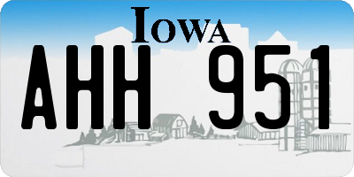 IA license plate AHH951