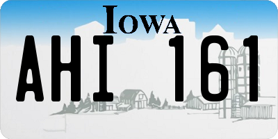 IA license plate AHI161
