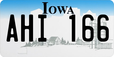 IA license plate AHI166