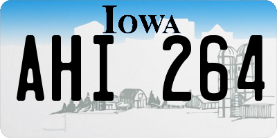 IA license plate AHI264