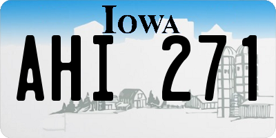 IA license plate AHI271