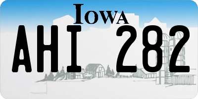 IA license plate AHI282