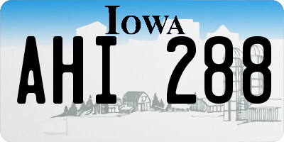 IA license plate AHI288