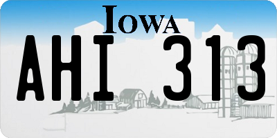 IA license plate AHI313