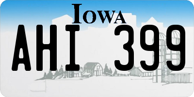 IA license plate AHI399