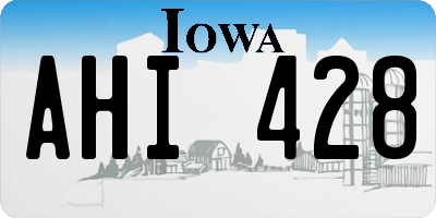 IA license plate AHI428
