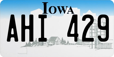 IA license plate AHI429