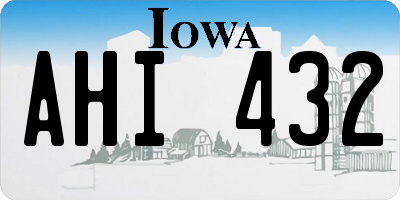 IA license plate AHI432