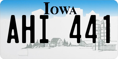 IA license plate AHI441