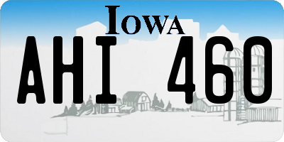 IA license plate AHI460