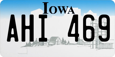 IA license plate AHI469