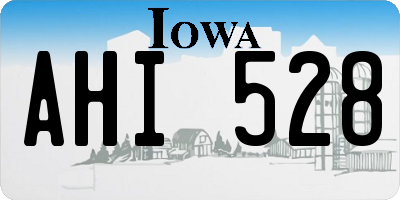 IA license plate AHI528