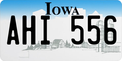 IA license plate AHI556