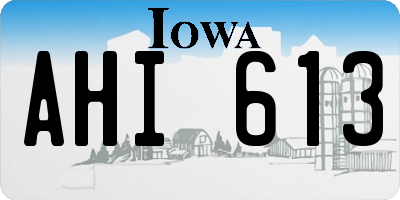 IA license plate AHI613