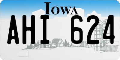 IA license plate AHI624