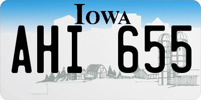 IA license plate AHI655
