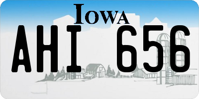 IA license plate AHI656