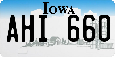 IA license plate AHI660