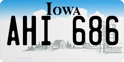 IA license plate AHI686