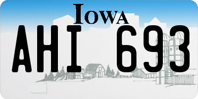IA license plate AHI693