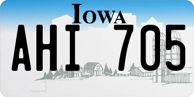 IA license plate AHI705