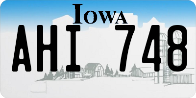 IA license plate AHI748