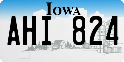 IA license plate AHI824