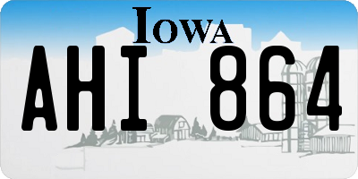 IA license plate AHI864
