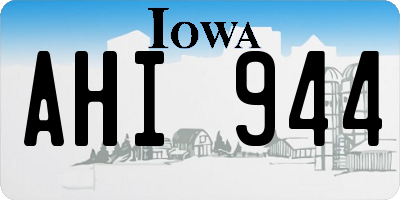 IA license plate AHI944