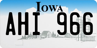 IA license plate AHI966