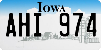 IA license plate AHI974