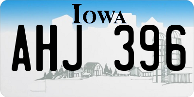 IA license plate AHJ396
