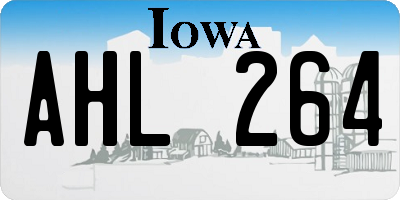 IA license plate AHL264
