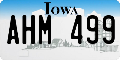 IA license plate AHM499