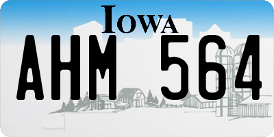 IA license plate AHM564