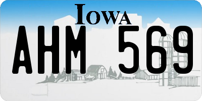 IA license plate AHM569