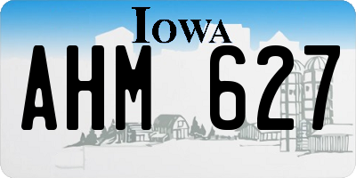 IA license plate AHM627