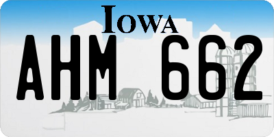 IA license plate AHM662