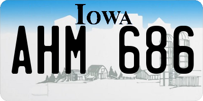 IA license plate AHM686
