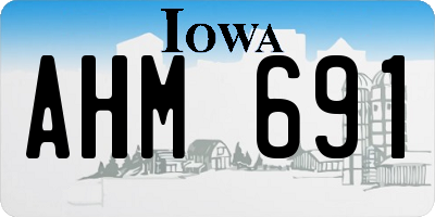 IA license plate AHM691