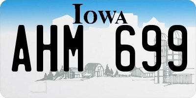 IA license plate AHM699