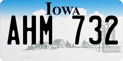 IA license plate AHM732