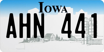IA license plate AHN441