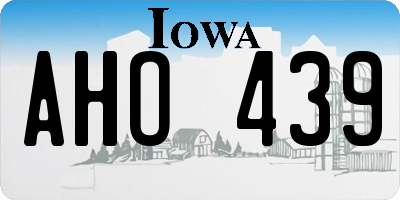 IA license plate AHO439