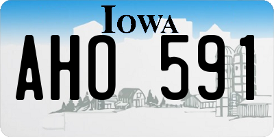 IA license plate AHO591