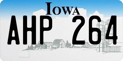 IA license plate AHP264