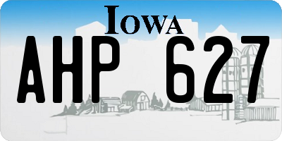 IA license plate AHP627